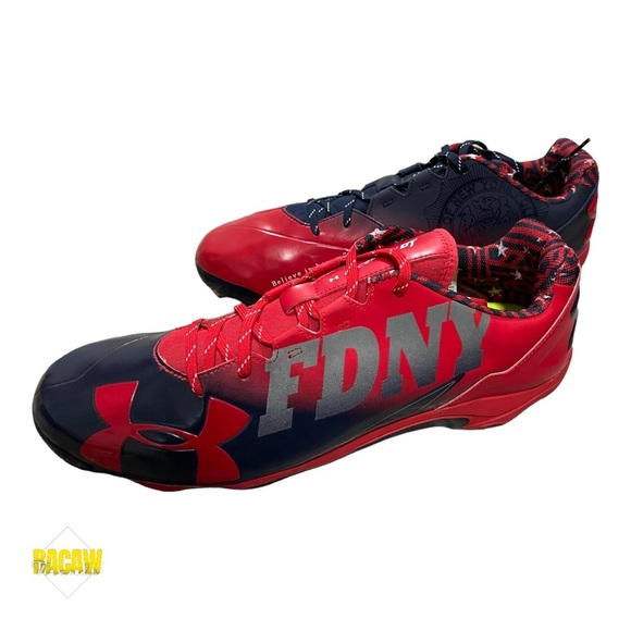 Under Armour Men's Deception Low Freedom NYPD FDNY Metal Baseball - Picture 2 of 9